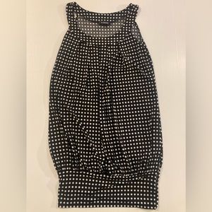 A Byer black polka dot medium blouse